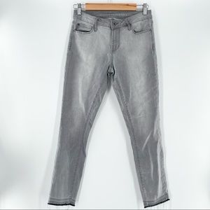 Articles of Society Mya Raw Hem Skinny Jeans SZ 27 gray wash/LT Smoke